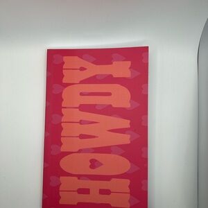 Howdy Notebook Pink with Hearts